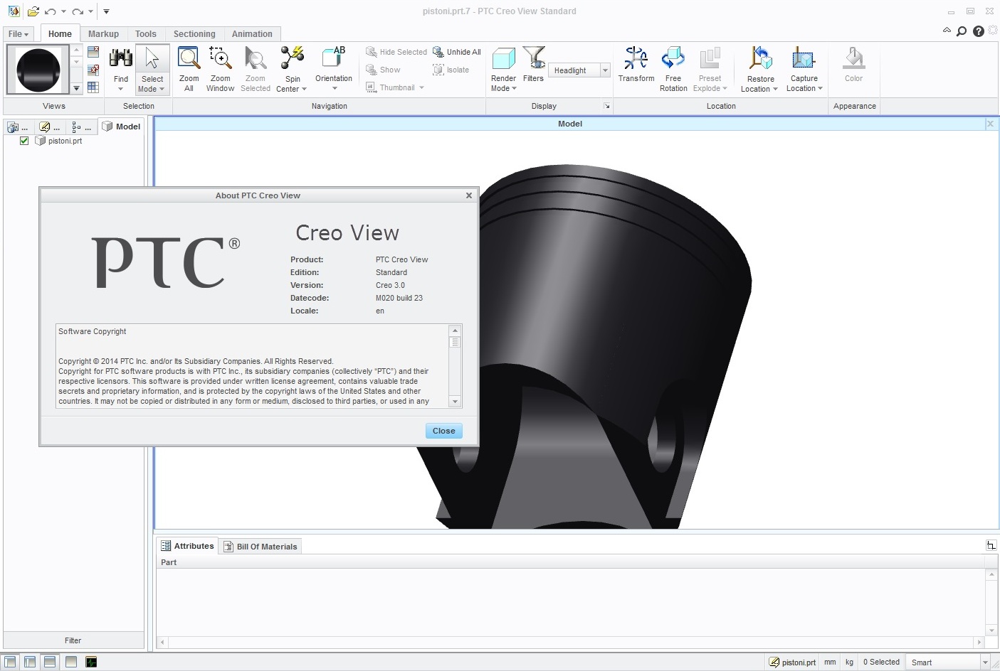 PTC Creo View 3.0 M020