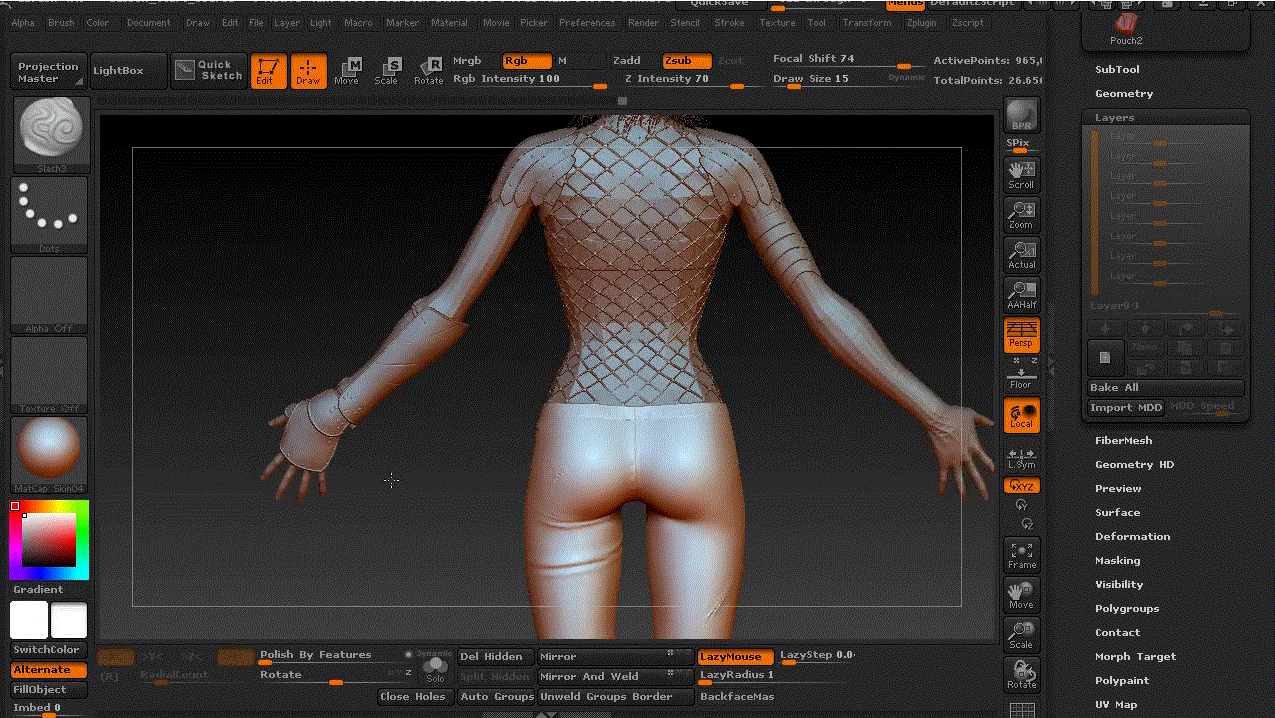 Sculpting a Female Assassin in ZBrush