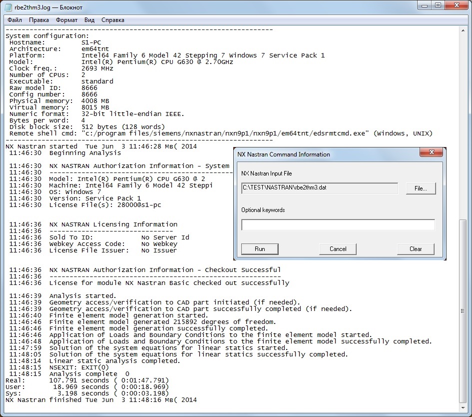 Siemens NX Nastran 9.1