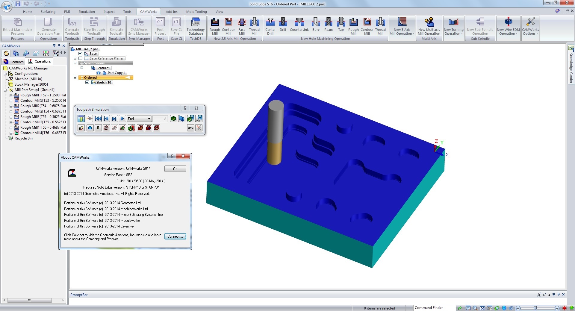 CAMWorks 2014 SP2.0 for Solid Edge