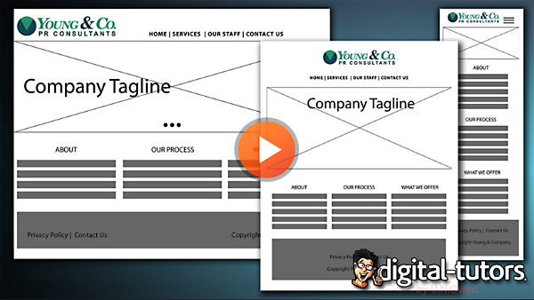 Dixxl Tuxxs - Utilizing Illustrator to Create Website Wireframes