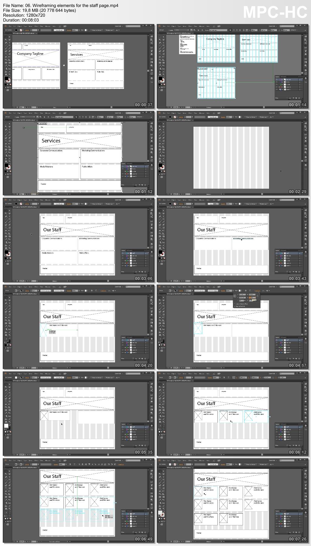 Dixxl Tuxxs - Utilizing Illustrator to Create Website Wireframes