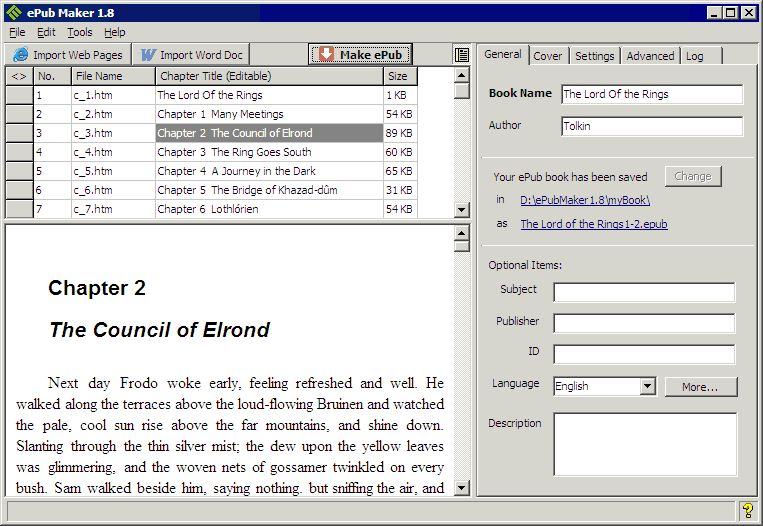 Epingsoft ePub Maker 1.8