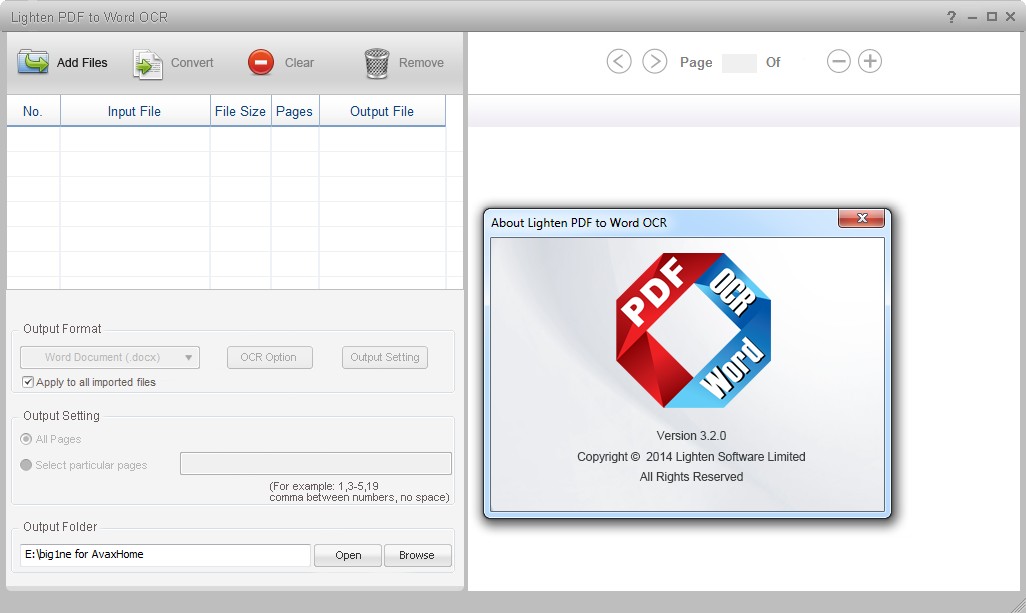 Lighten PDF to Word OCR 3.2.0