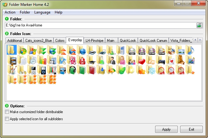 Folder Marker Home / Pro 4.2 + Additional Icons