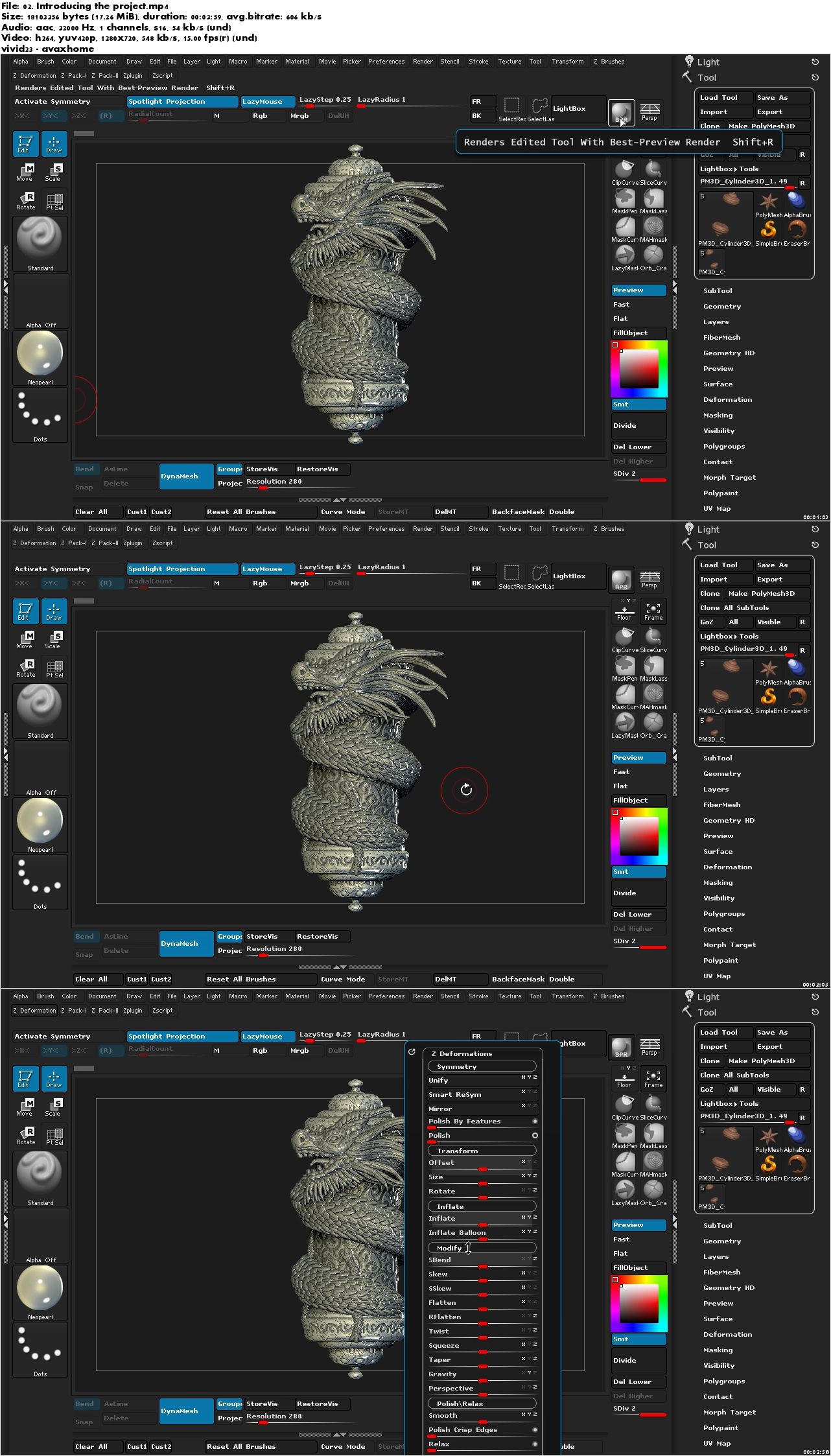 Dixxl Tuxxs - Sculpting a Dragon Scroll Asset in ZBrush