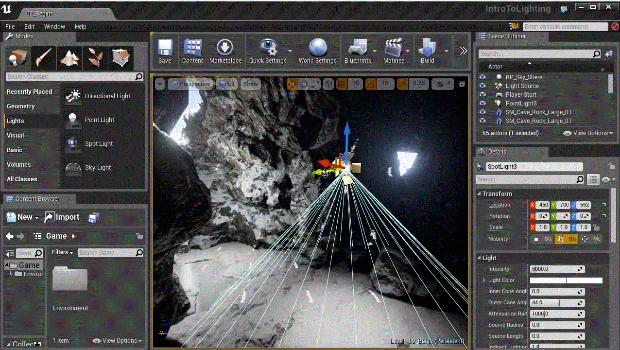 Introduction to Lighting in Unreal Engine 4