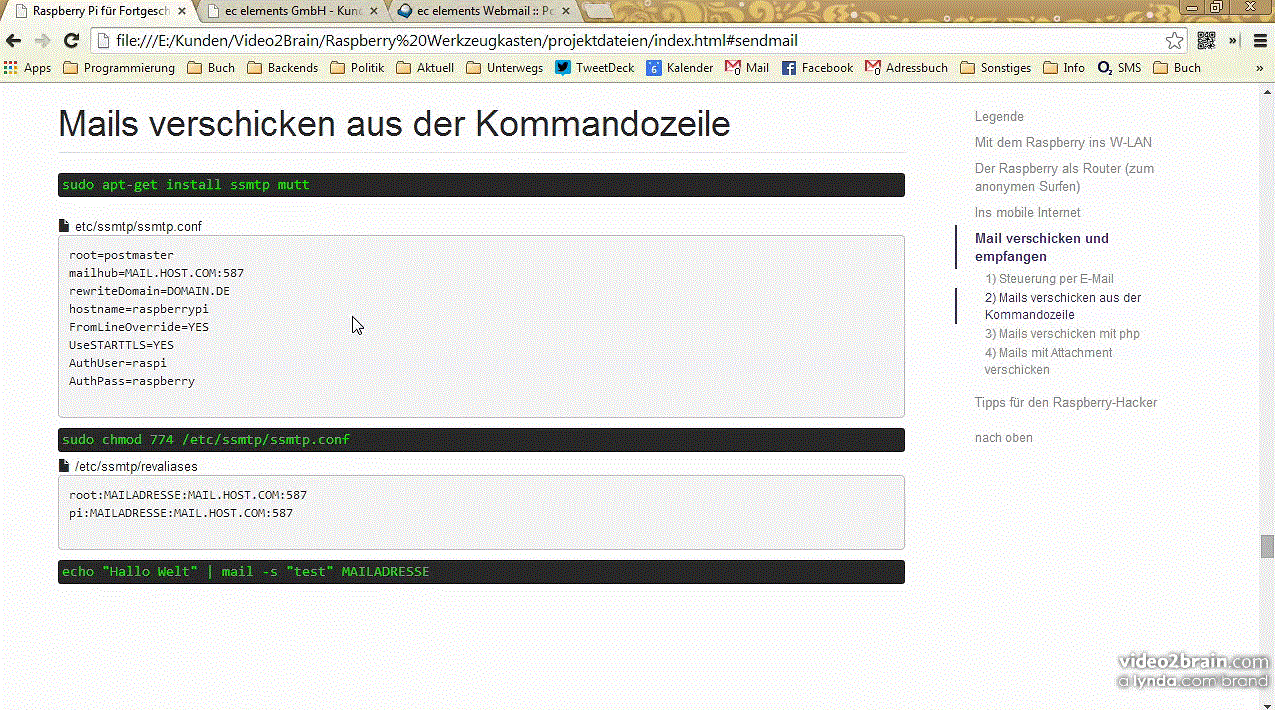  Raspberry Pi für Fortgeschrittene Im W-LAN, als Mail-Server und Web-Server betreiben