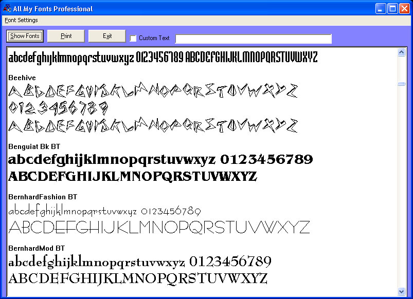 All My Fonts Professional 3.11