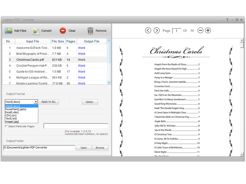 Lighten PDF Converter 3.2.0