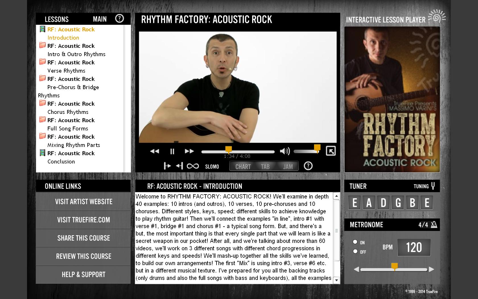 Truefire - Massimo Varini's Rhythm Factory: Acoustic Rock (2014)