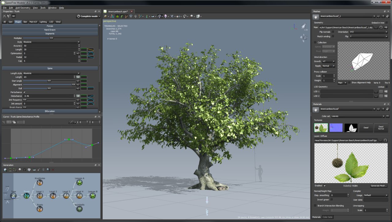 SpeedTree Cinema 7.0.5 (Win/Mac/Lnx)