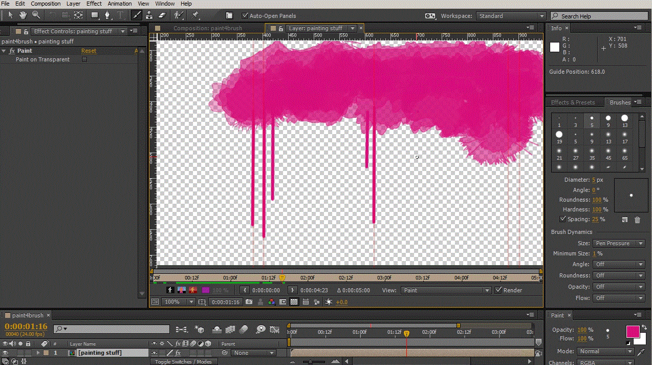 Utilizing the Brush Tools in After Effects