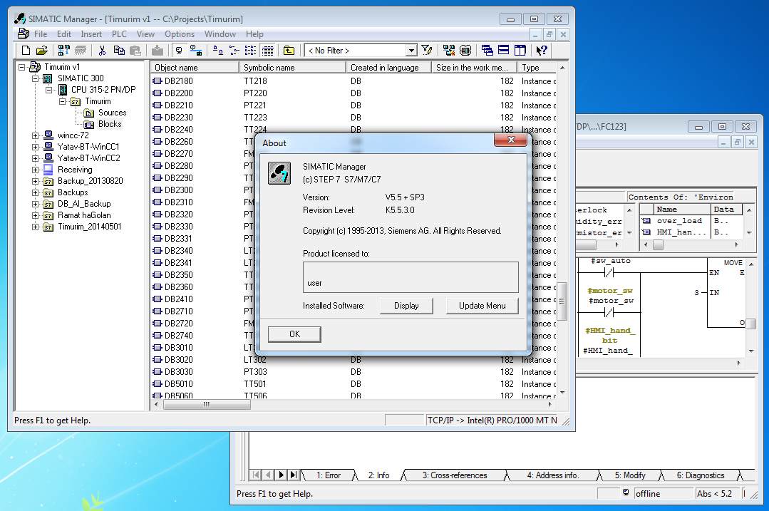 SIEMENS SIMATIC STEP 7 version 5.5 SP3 Professional