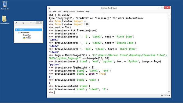 Lynda - Python GUI Development with Tkinter