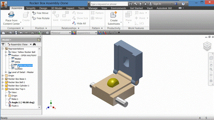 Utilizing Design Representations in Inventor