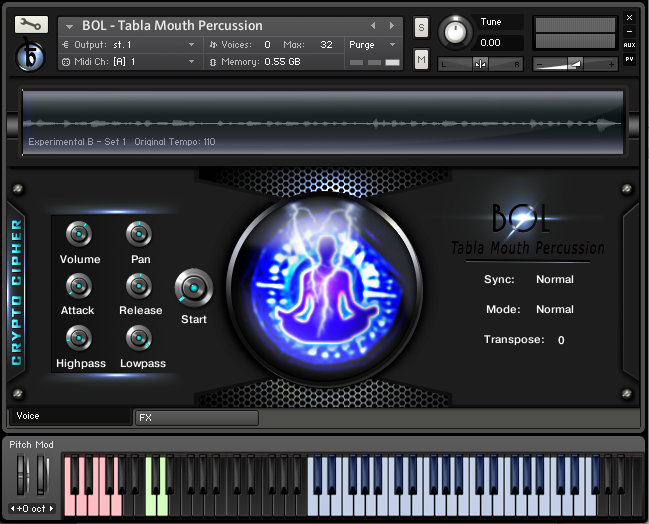 Crypto Cipher Bol Tabla Mouth Percussion KONTAKT