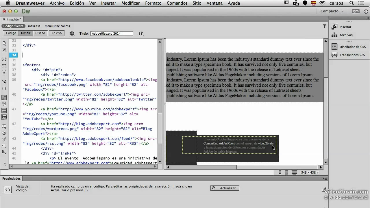 Dreamweaver CC novedades 2014