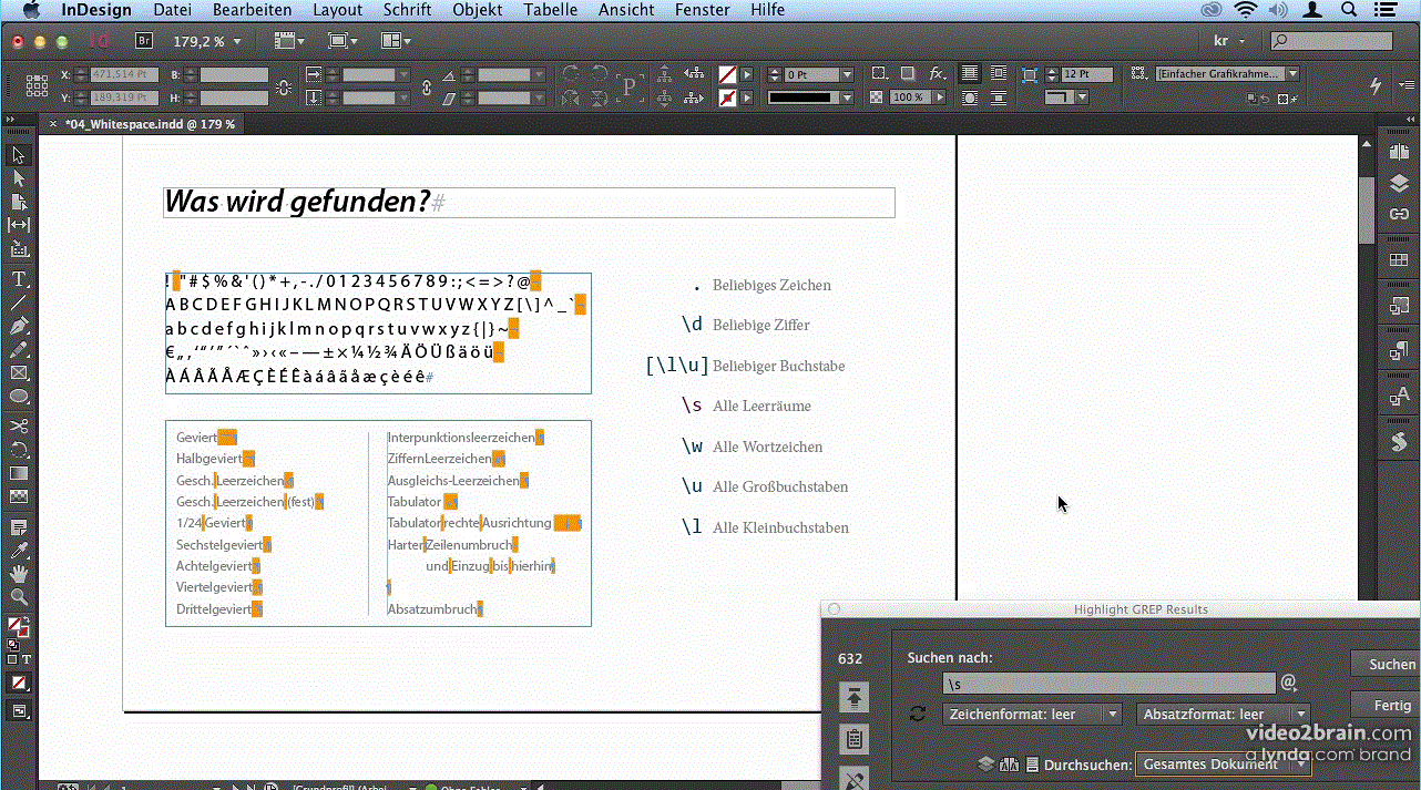  GREP für Grafiker Suchen und Ersetzen mit regulären Ausdrücken in InDesign