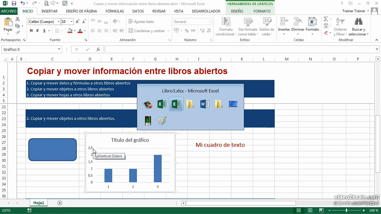 Trabajo con múltiples hojas de cálculo