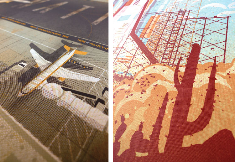 Poster Design: Textures and Halftones for Screen Printing