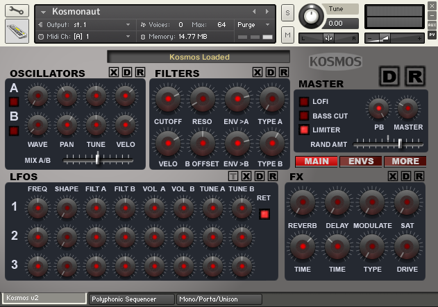 Homegrown Sounds Kosmos Classics KONTAKT