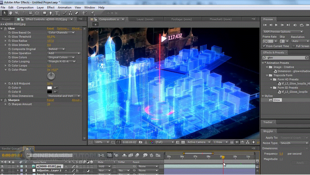 cinema 4d hologram city tutorial