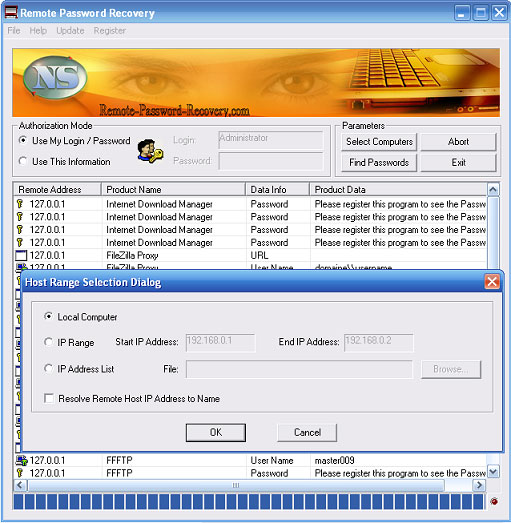 Remote Password Recovery 1.2.7.0