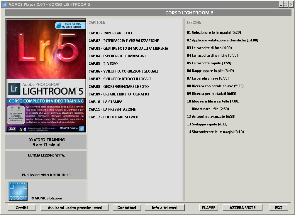 Video Corso completo LIGHTROOM 5