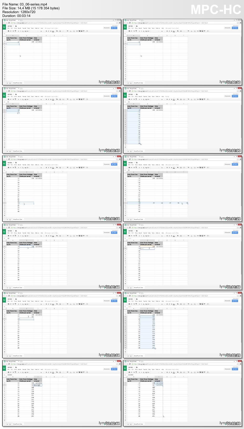 Lynda - Google Sheets Essential Training