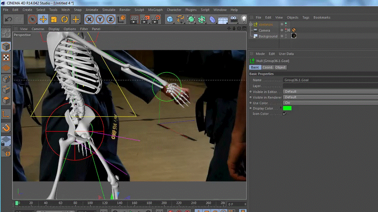 Cinema 4D Tutorial.Net - Skeleton Rigging Composition