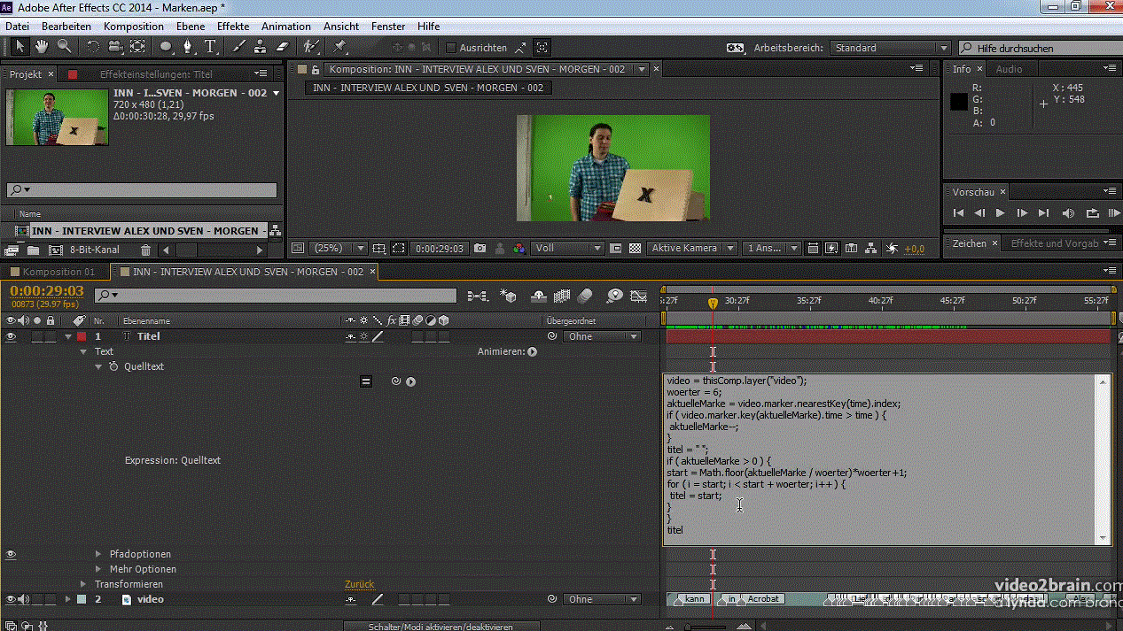  After Effects Expressions Animationen mit Skripten automatisieren