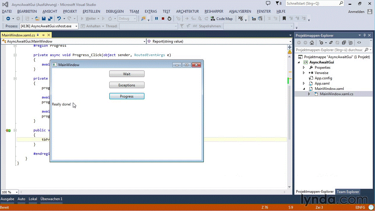  async/await in .NET 4.5 Asynchrone Programmierung, GUI- und Server-Entwicklung