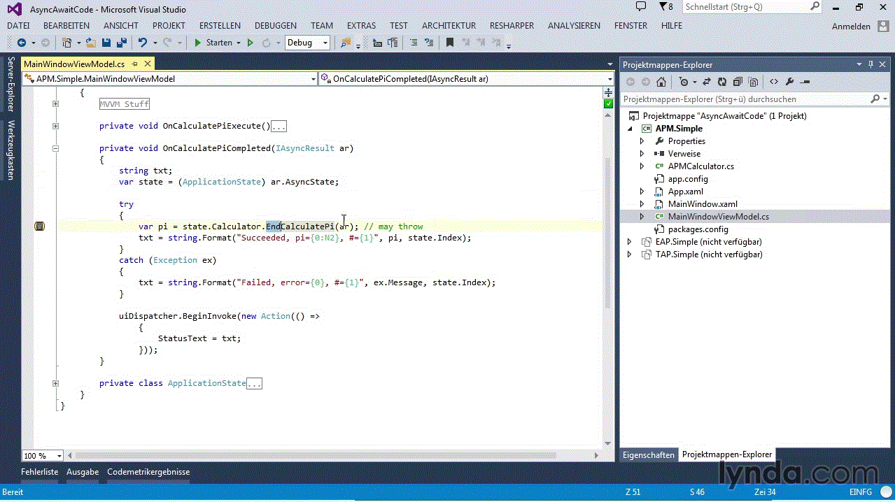  async/await in .NET 4.5 Asynchrone Programmierung, GUI- und Server-Entwicklung