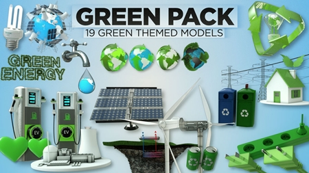 The Pixel Lab - 3D Green Pack