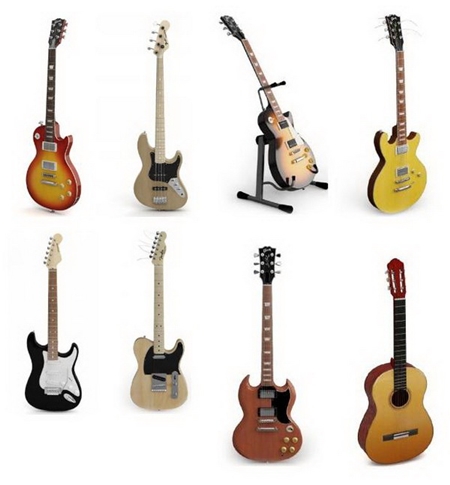 Guitar 3D models