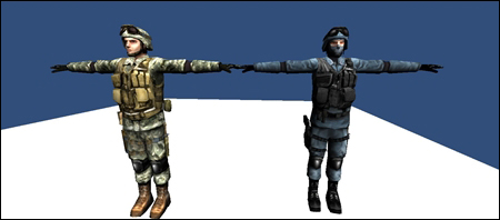 Combat & Swat Models with the Rotoscoped Movements