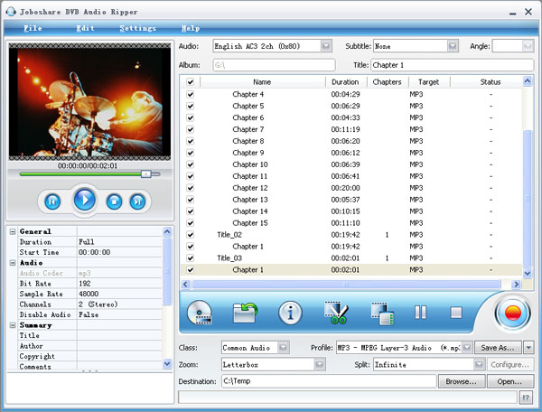 Joboshare DVD Audio Ripper