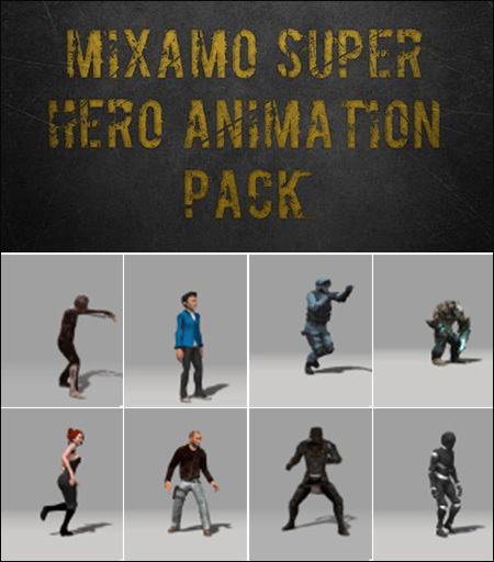 Mixamo Super Hero Animation Pack