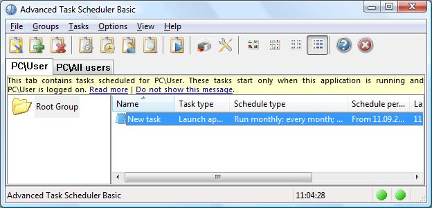 Advanced Task Scheduler Basic 2.2 Build 0510