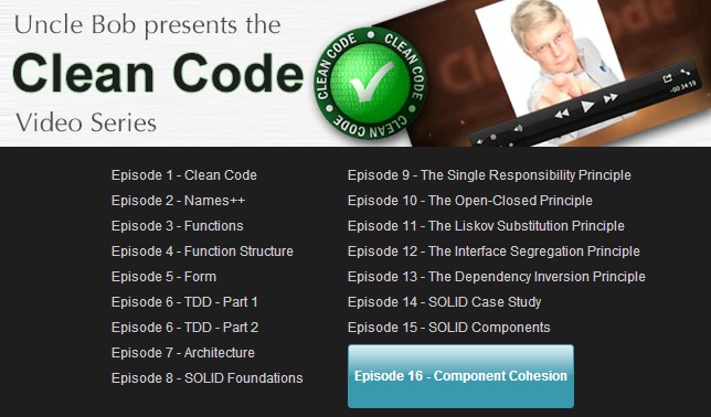 Clean Coders - Clean Code Video Series - Episode 1-23 Completed [Full HD] (2014)