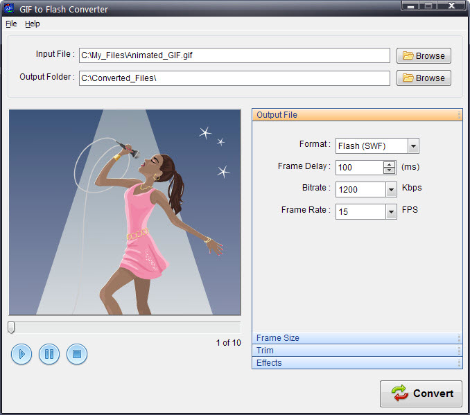 Program4Pc GIF to Flash Converter 3.5