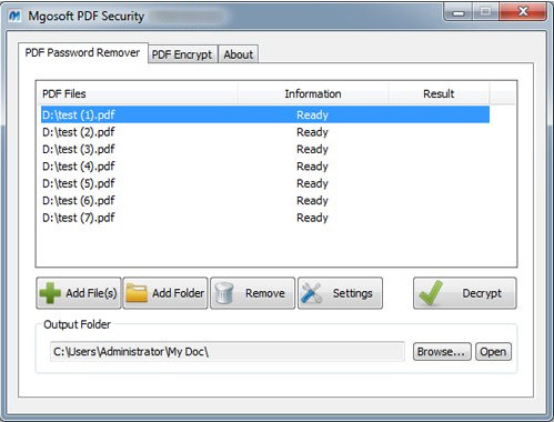 Mgosoft PDF Security 8.1.307