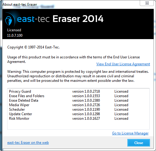 East-Tec Eraser 2014 11.0.7.100