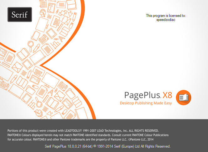 Serif PagePlus X8 v18.0.0.21