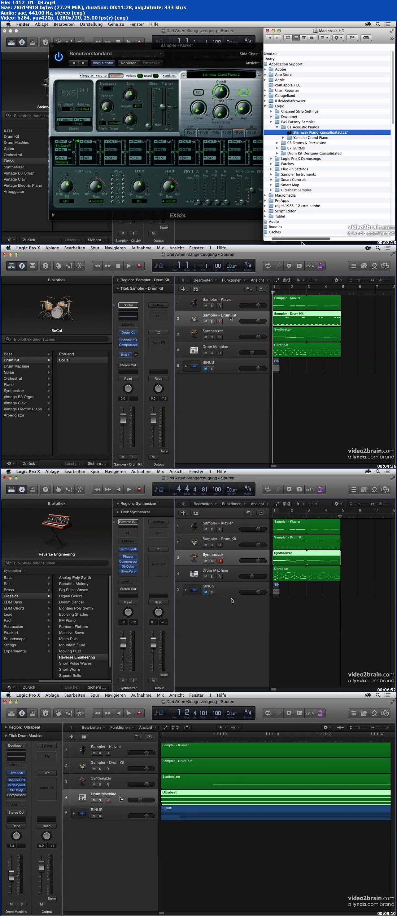 Video2Brain - Softwareinstrumente in Logic Pro