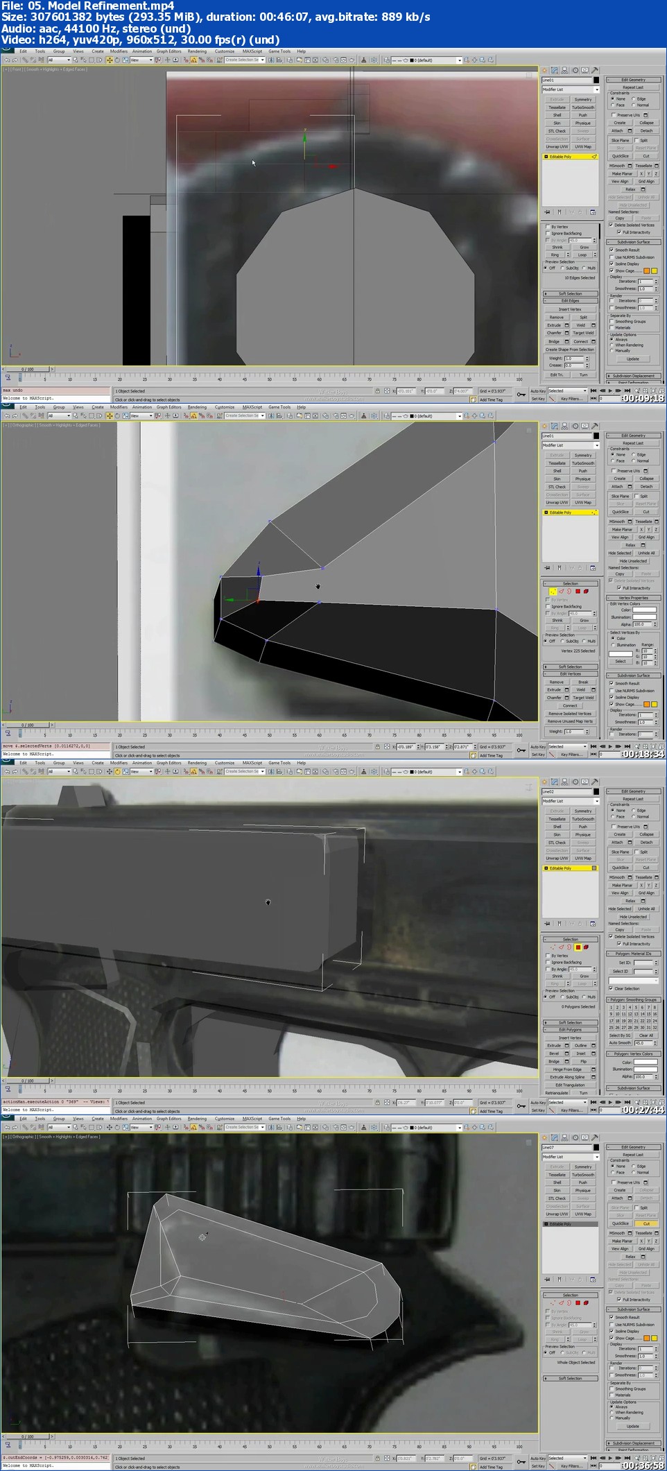 Skillfeed - Create a Handgun Using 3ds Max