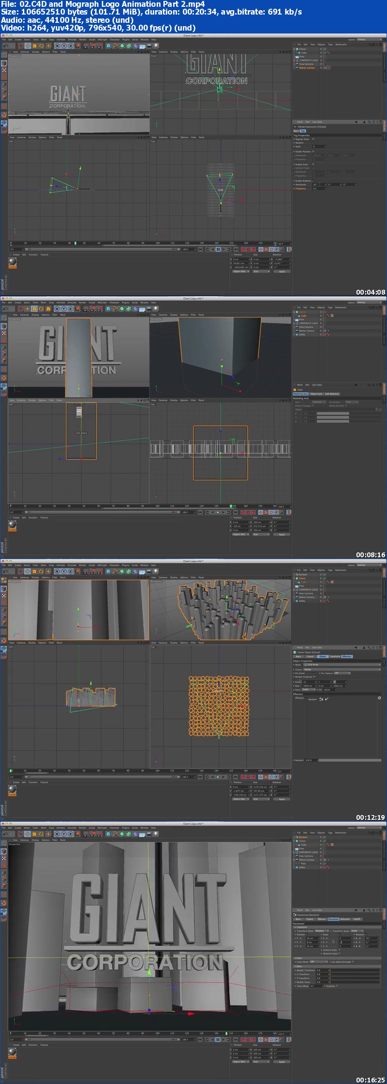 SkillFeed - Creating a Logo Animation using Cinema 4D and MoGraph