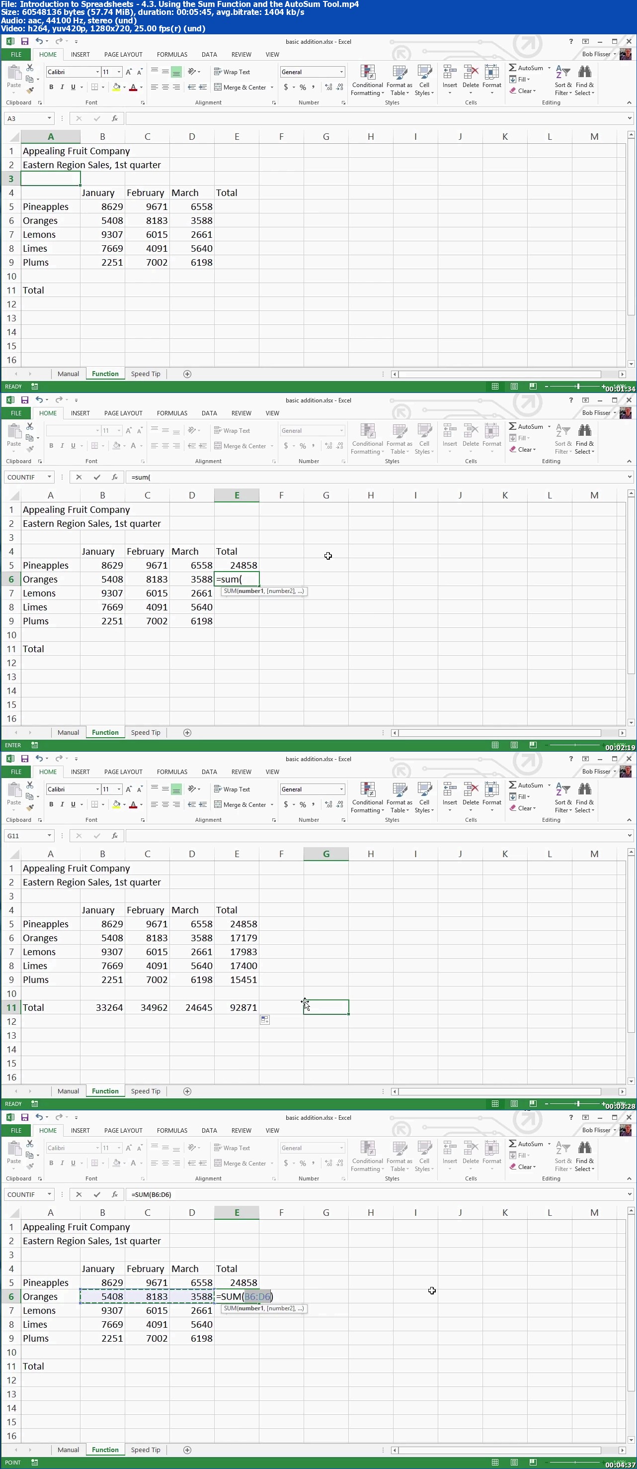 Tutsplus - Introduction to Spreadsheets