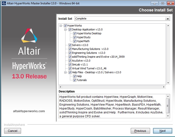 Altair HyperWorks 13.0